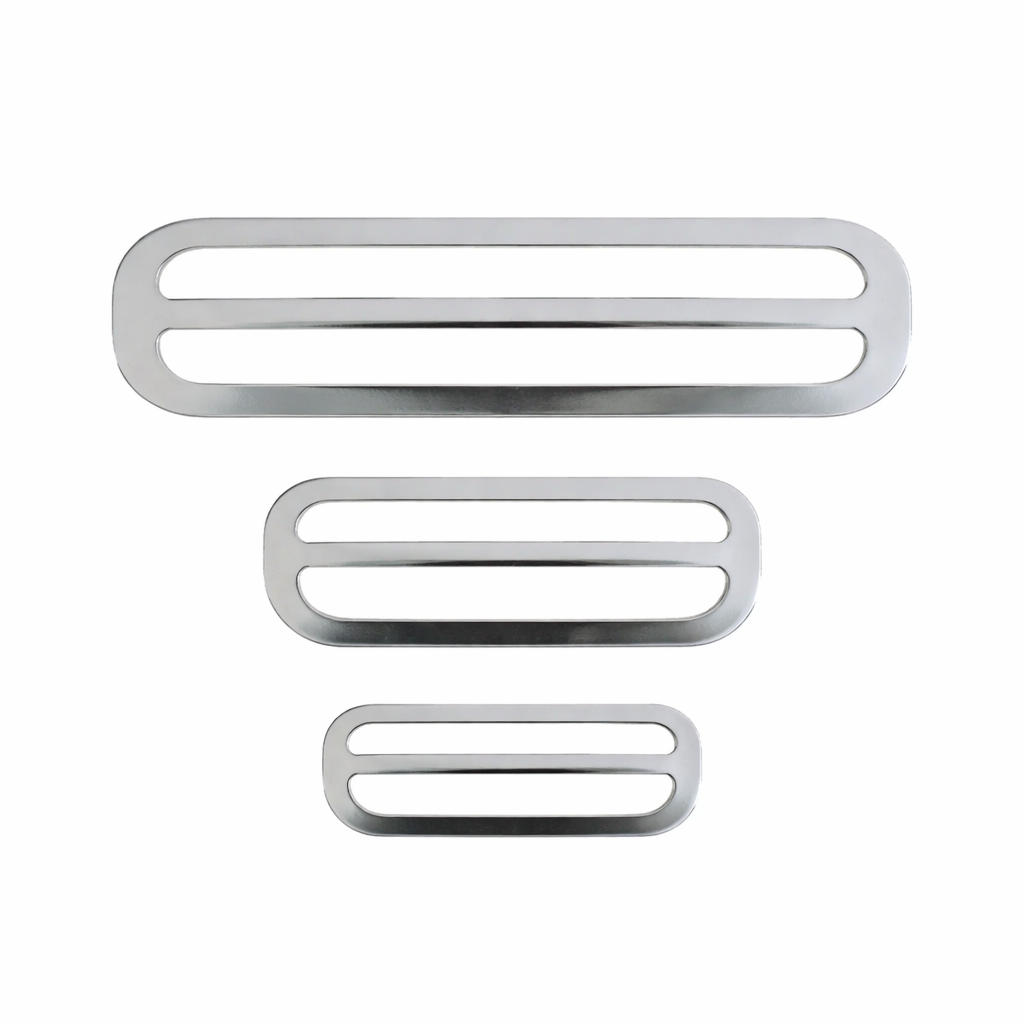 Nickel Plated Strap & Belt Slide – 25mm, 38mm & 50mm