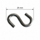 S Hook | Bright Zinc Plated Steel | 25mm, 38mm & 50mm