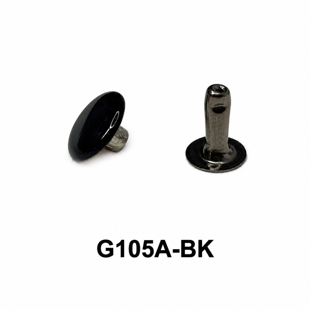 Single Domed Rivets – Brass, Nickel & Black | 5 Sizes