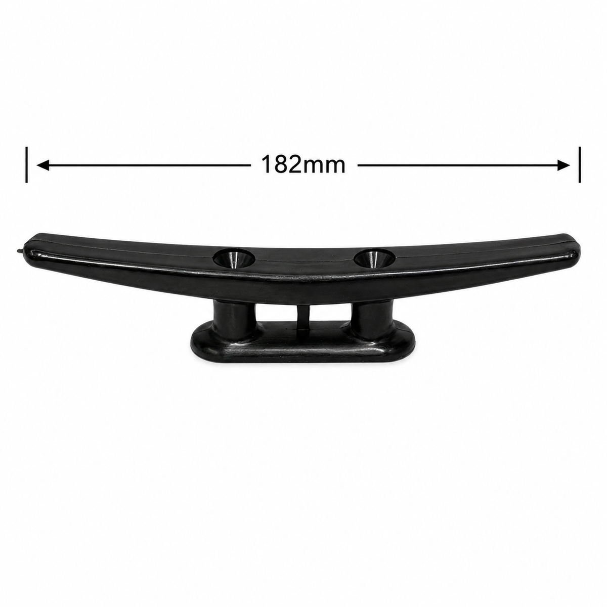 Black Plastic Cleat Hook – 138mm & 182mm