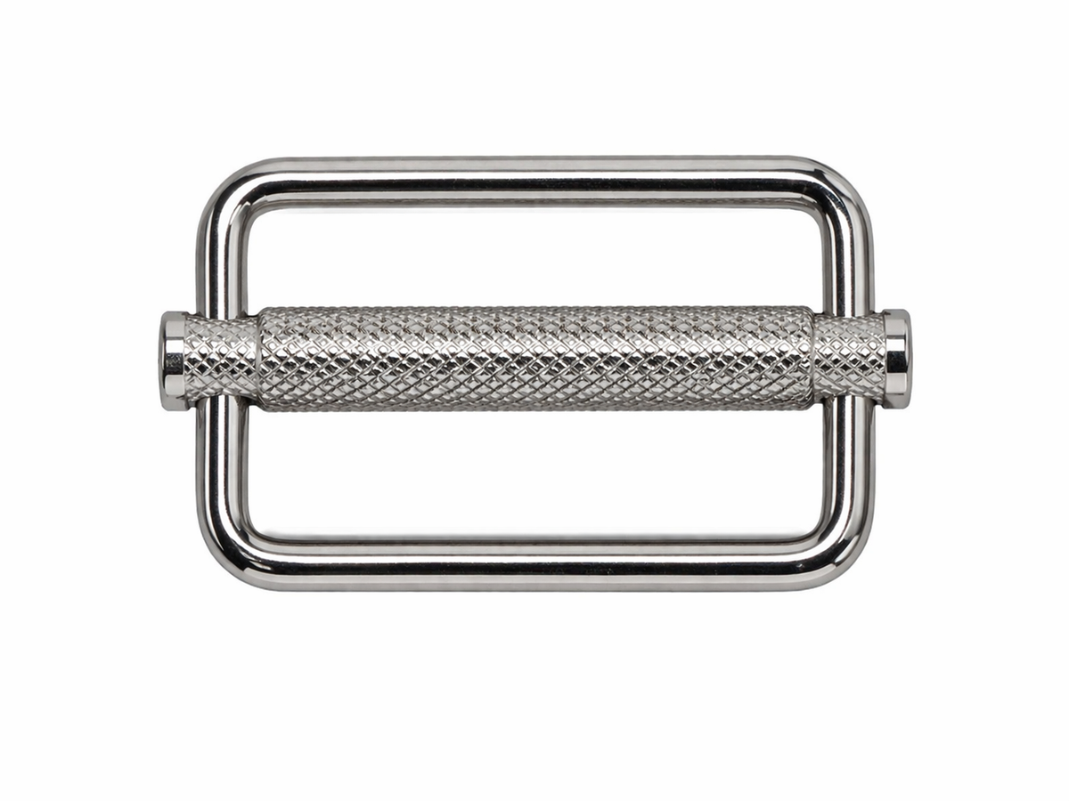 Knurled Sliding Bar Buckles | 25mm & 50mm | Stainless Steel AISI316 & Bright Zinc Plated Steel