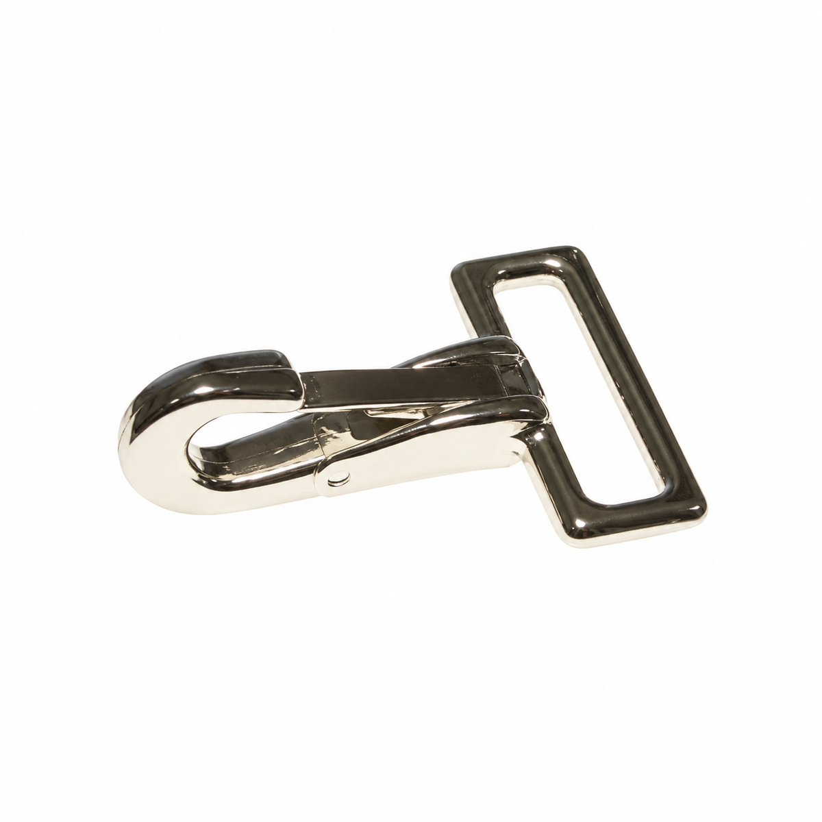 Flat Spring Snap Hook | Lobster Snap Hook | Nickel Plated Steel | 25mm