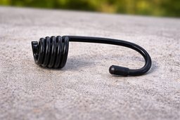 Wire Shock Cord Hook – Black Plastic Coated Steel | 10mm