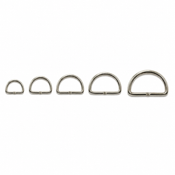Welded 'D' Ring - Nickel Plated