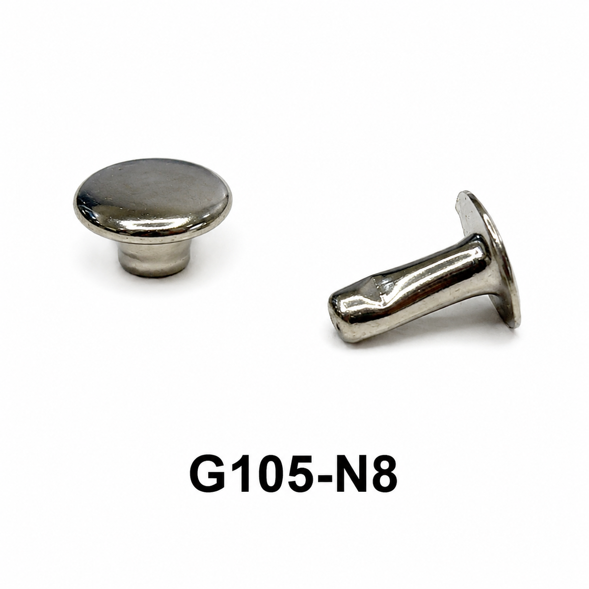 Single Domed Rivets – Brass, Nickel & Black | 5 Sizes