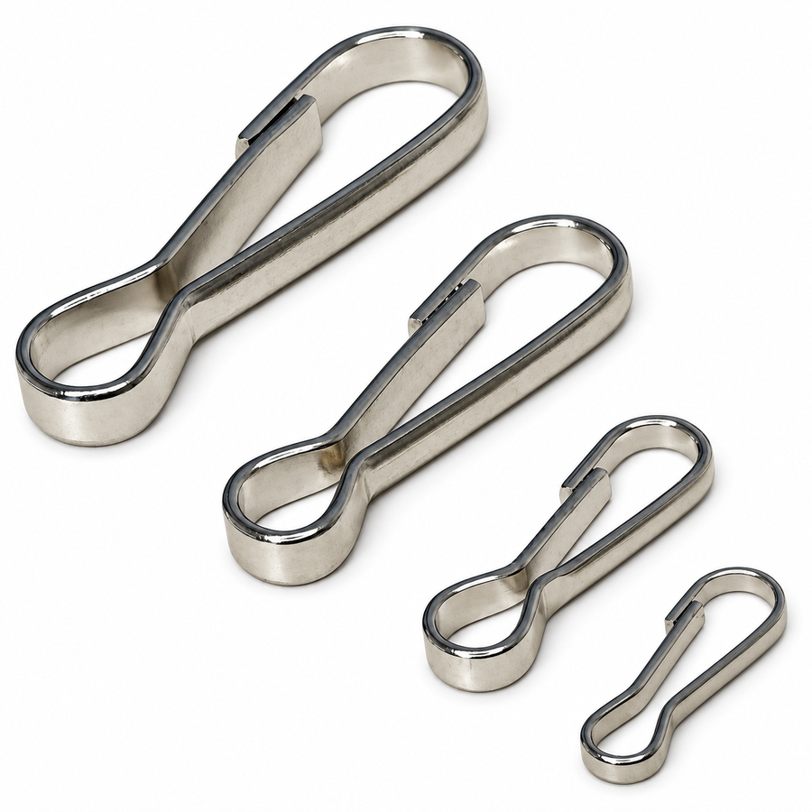 Snap Hook - Nickel Plated Steel (22mm, 29mm, 38mm, 50mm)