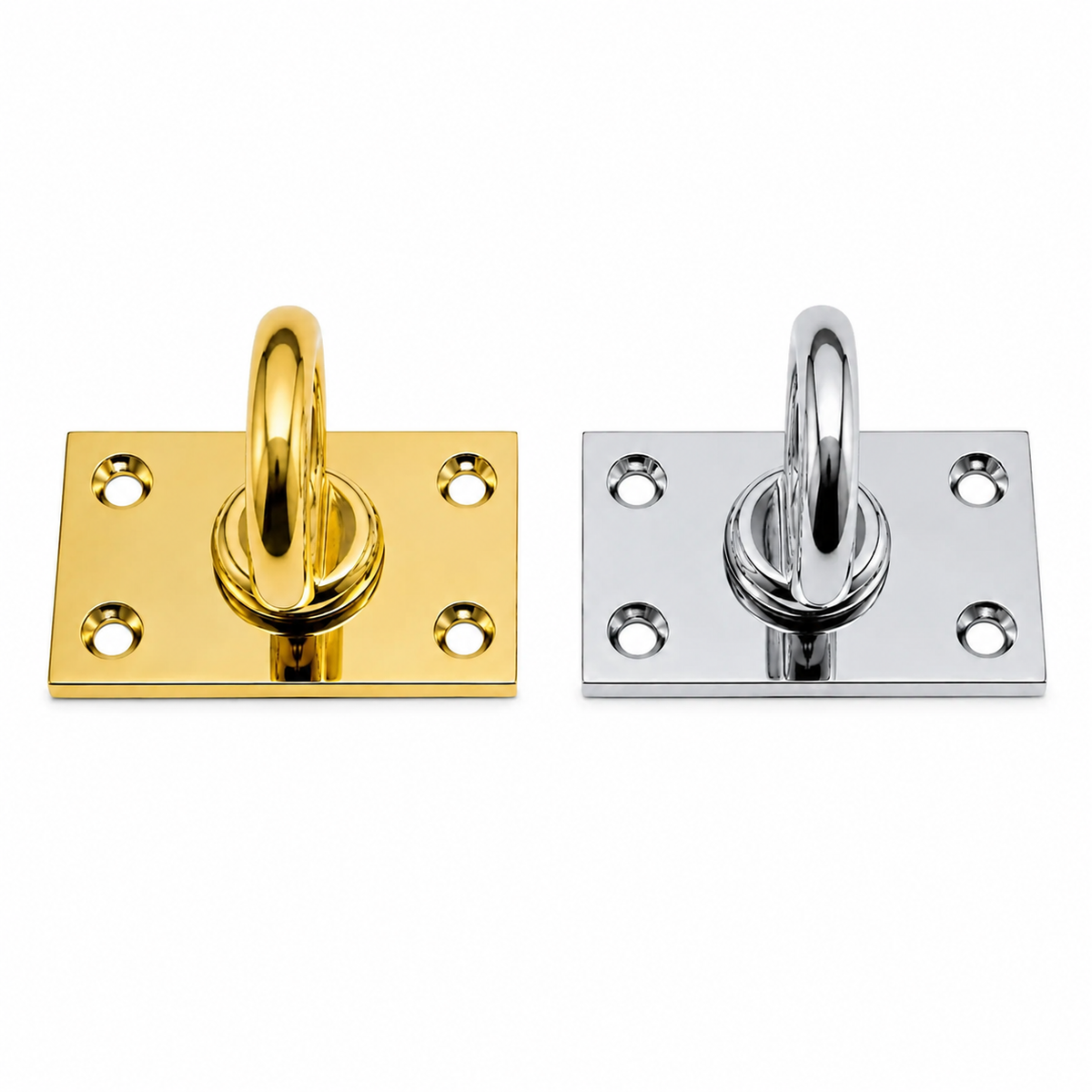 Solid Brass Rope Eye Plate