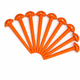 Domed Head Ground Sheet Peg - Red & Green Plastic - 85mm
