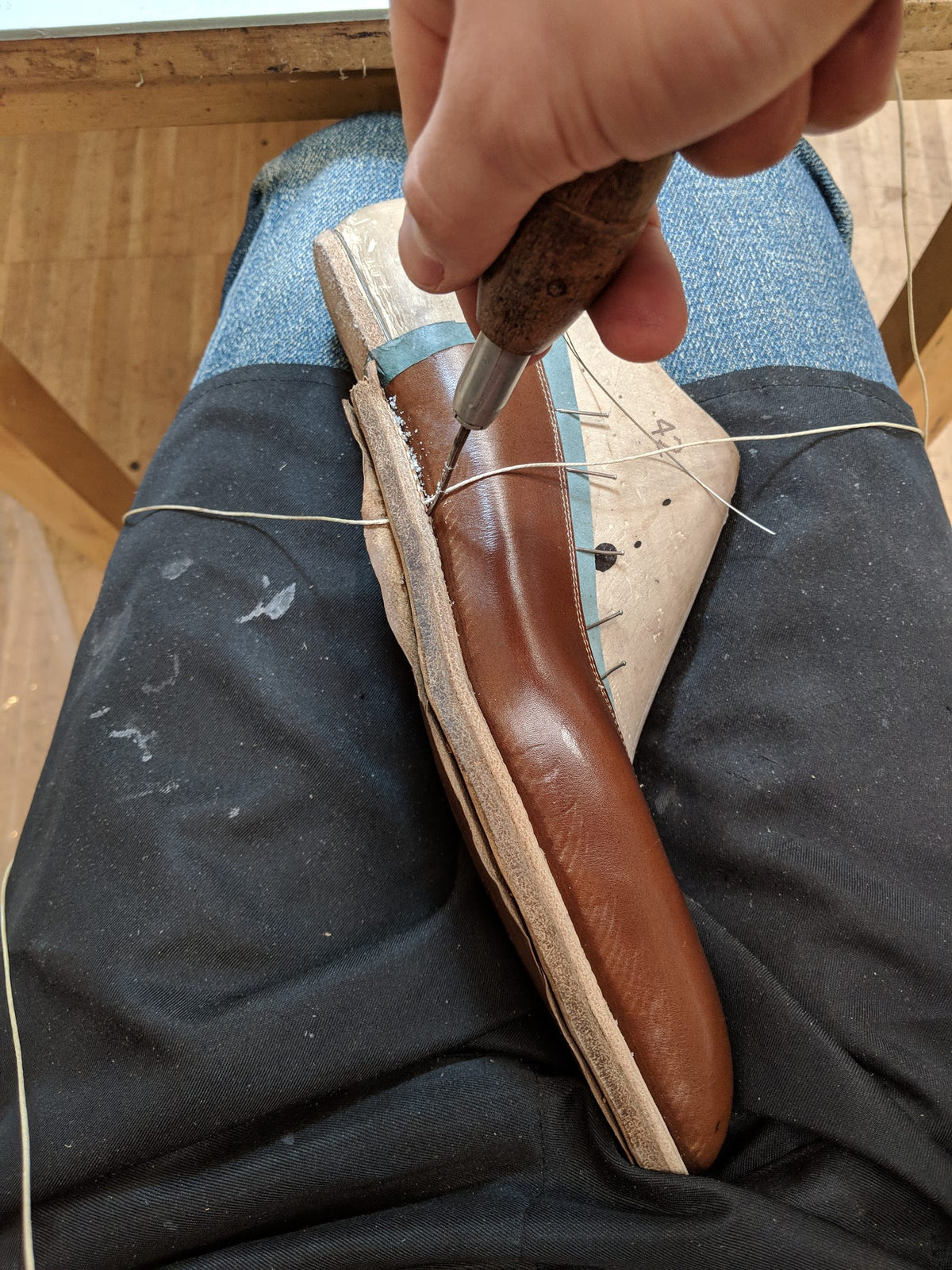 Marking Awl | Wooden Handle | Brass Ferrule | Sailmaking & Leathercraft Tool