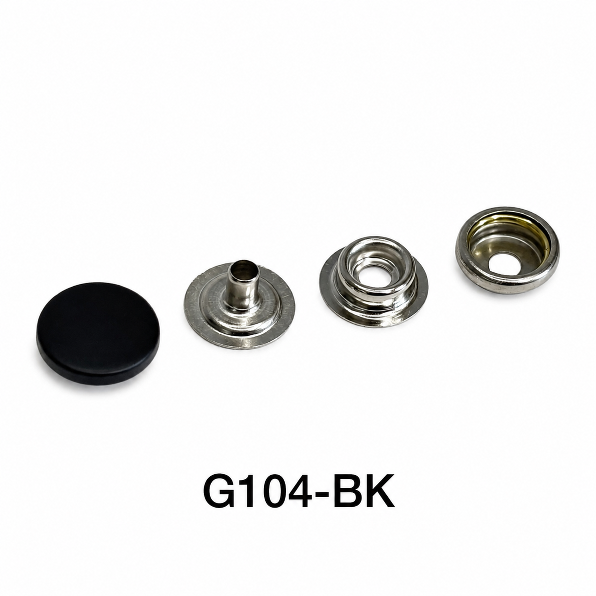 Press Studs with Decorative Cap – 13mm & 15mm | Nickel, Brass, Black Enamel, Gunmetal & Bronze