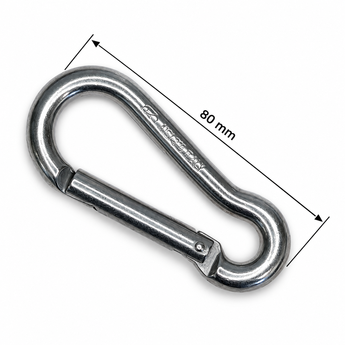 Carabiner Hook with Keylock - Anti-Snagging - Stainless Steel - Tested