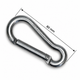 Carabiner Hook with Keylock - Anti-Snagging - Stainless Steel - Tested