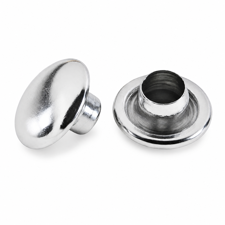 Single Domed Rivet Cap | 6mm | Replacement Cap for Leather & Craft