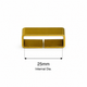 Solid Brass Flat Belt Loop | Dog Collar & Strap Keeper | 13mm–38mm