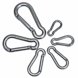 Carabiner Hook with Keylock - Anti-Snagging - Stainless Steel - Tested