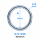 Heavy Duty Welded O Ring – Nickel Plated Steel | 25mm to 75mm