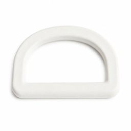 White Standard 'D' Ring 25mm