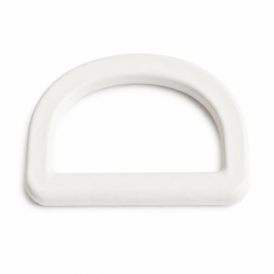 White Standard 'D' Ring 25mm