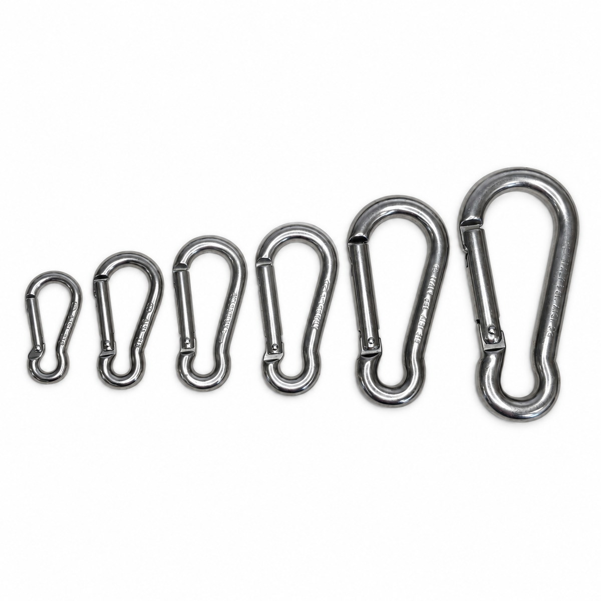 Carabiner Hook with Keylock - Anti-Snagging - Stainless Steel - Tested