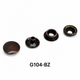 Press Studs with Decorative Cap – 13mm & 15mm | Nickel, Brass, Black Enamel, Gunmetal & Bronze