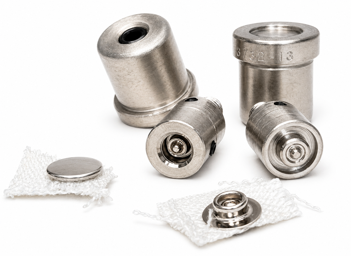 Press Stud Setting Dies for G48 Bench Press – G104B & Baby Durable DOT