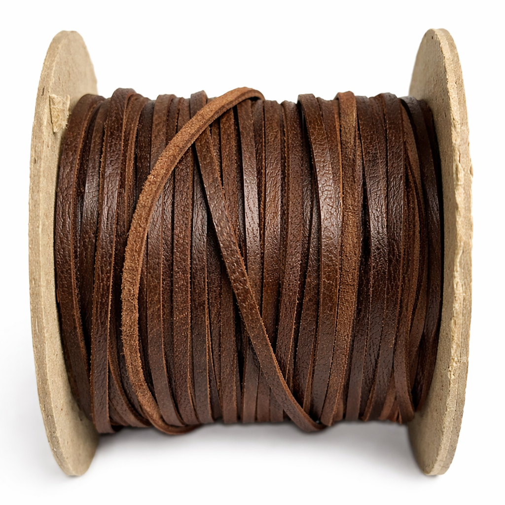 Bevelled Leather Thonging – Sold by the Metre | 5 Colours | 2.5mm