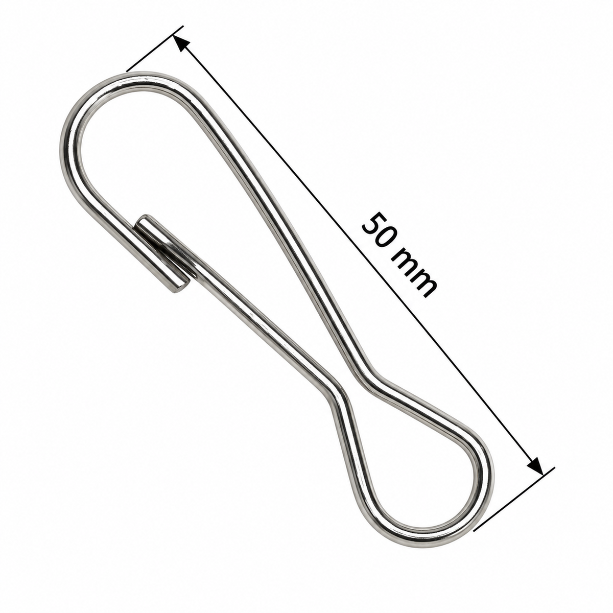 Snap Hook - Nickel Plated Steel (22mm, 29mm, 38mm, 50mm)
