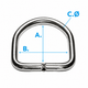 Heavy Duty Nickel Plated Welded D-Ring 25–50mm