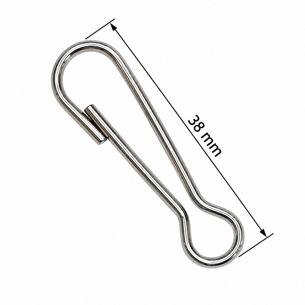 Snap Hook - Nickel Plated Steel (22mm, 29mm, 38mm, 50mm)