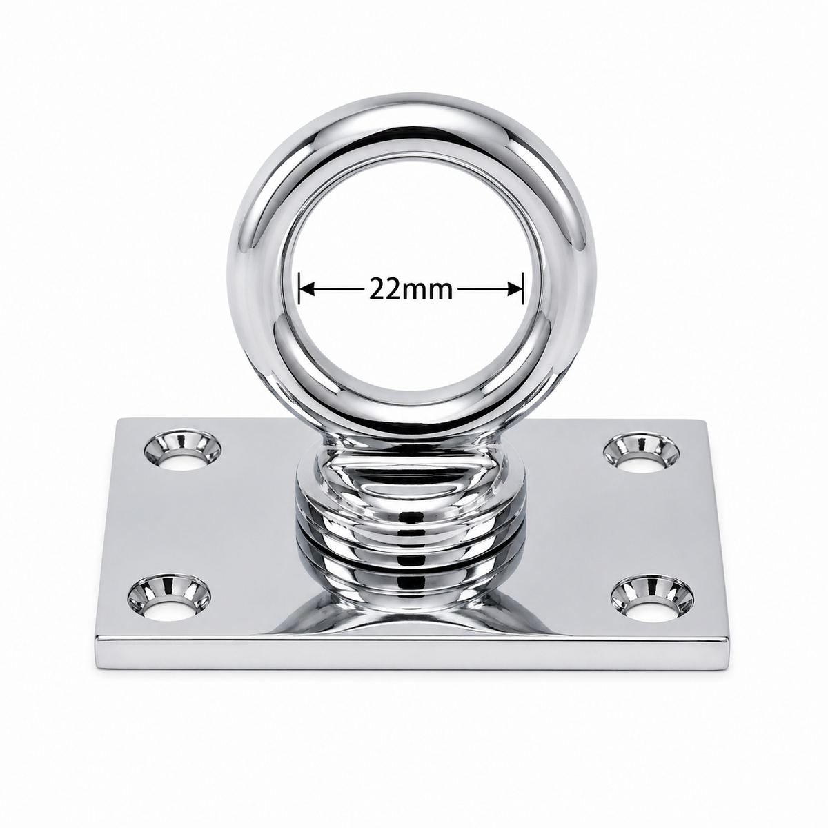Solid Brass Rope Eye Plate