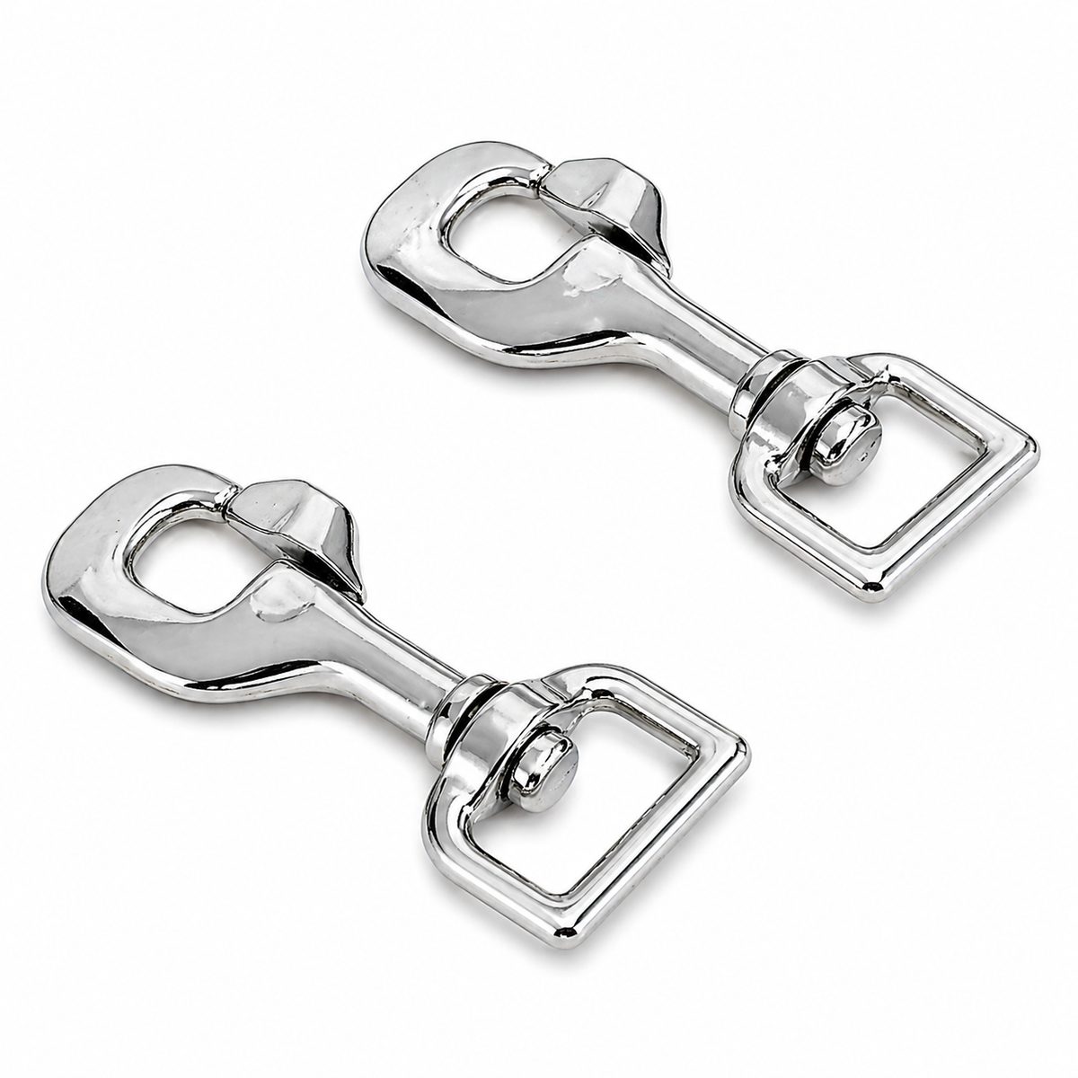 Heavy Duty Nickel Plated Trigger Hook – 20mm & 25mm Swivel Eye