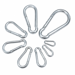 Carabiner Hook - Zinc Plated Steel - Multiple Sizes