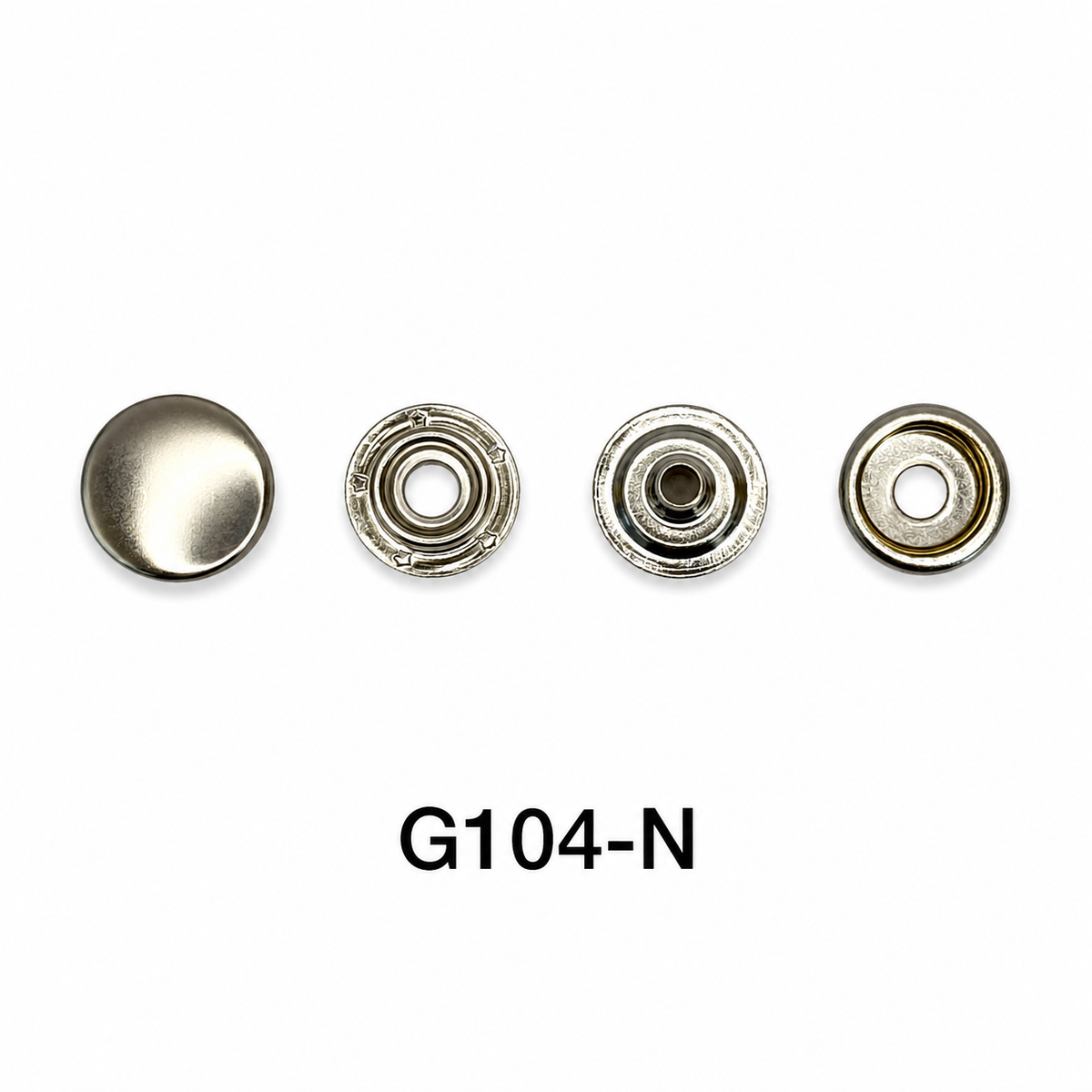 Press Studs with Decorative Cap – 13mm & 15mm | Nickel, Brass, Black Enamel, Gunmetal & Bronze