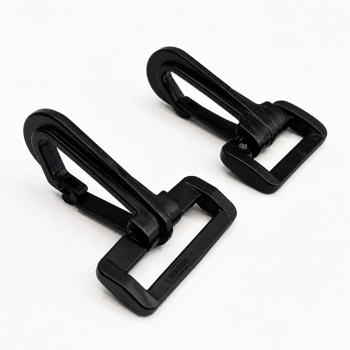 Snap Hook & Retainer | Black Acetal | 25mm & 38mm