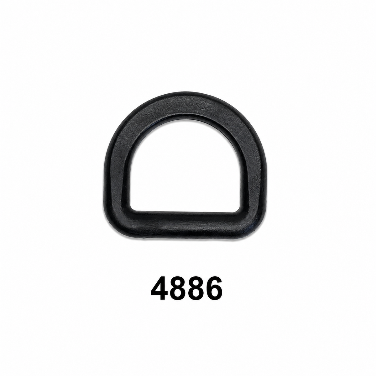 Heavy Duty 'D' Ring | Black Acetal | 20mm, 25mm & 50mm