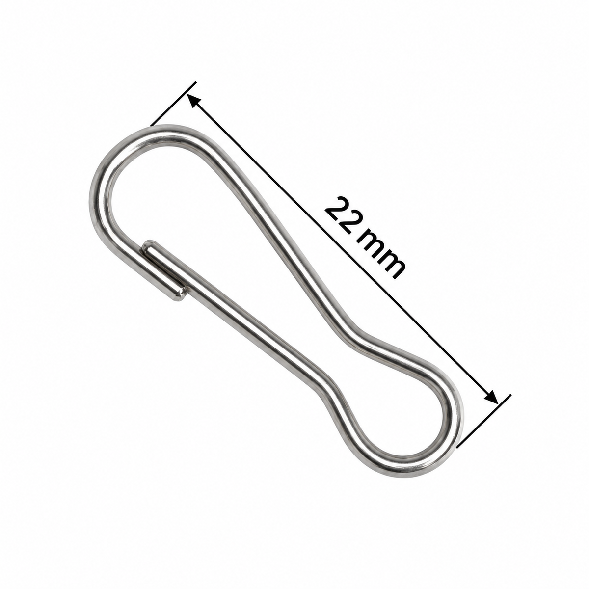 Snap Hook - Nickel Plated Steel (22mm, 29mm, 38mm, 50mm)