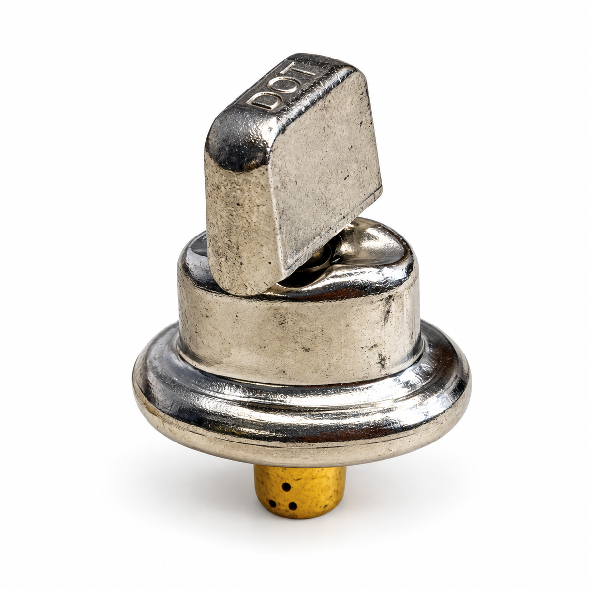 DOT® Common Sense® Rivet-On Turnbutton – Nickel-Plated Brass