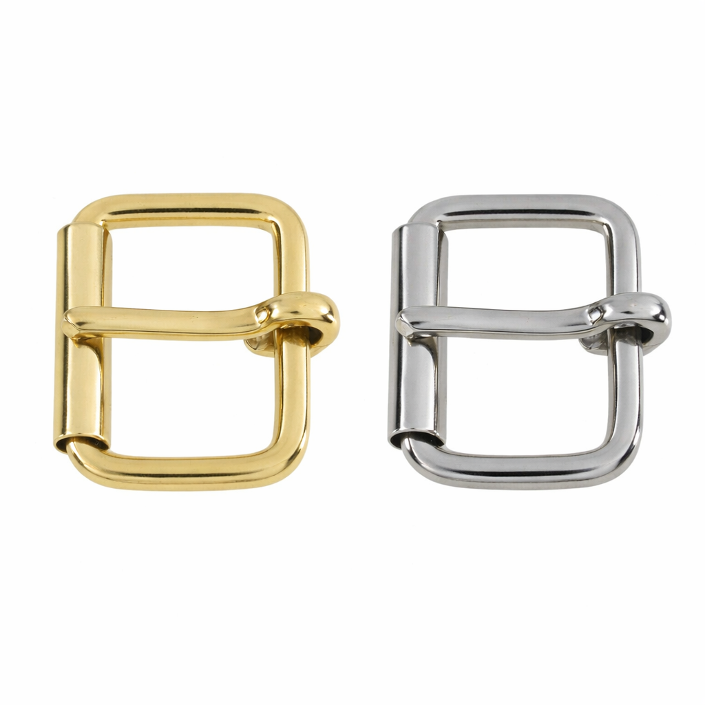 Single Roller Buckle | Steel | Electro Brass & Nickel Plated | 13mm–25mm
