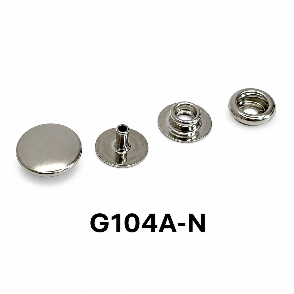 Press Studs with Decorative Cap – 13mm & 15mm | Nickel, Brass, Black Enamel, Gunmetal & Bronze