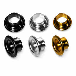 Steel Split Form Eyelet – Brass, Nickel & Black (4 5 7mm)