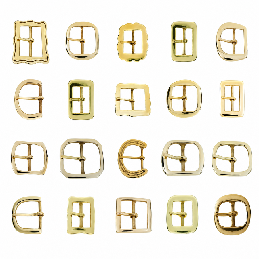 Solid Brass Belt Buckles | 20mm to 50mm | Multiple Styles Available
