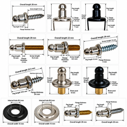 Lift-the-DOT® Fastener Studs – Multiple Fixing Types & Materials