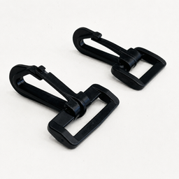 Snap Hook & Retainer | Black Acetal | 25mm & 38mm