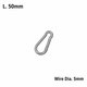 Carabiner Hook - Zinc Plated Steel - Multiple Sizes