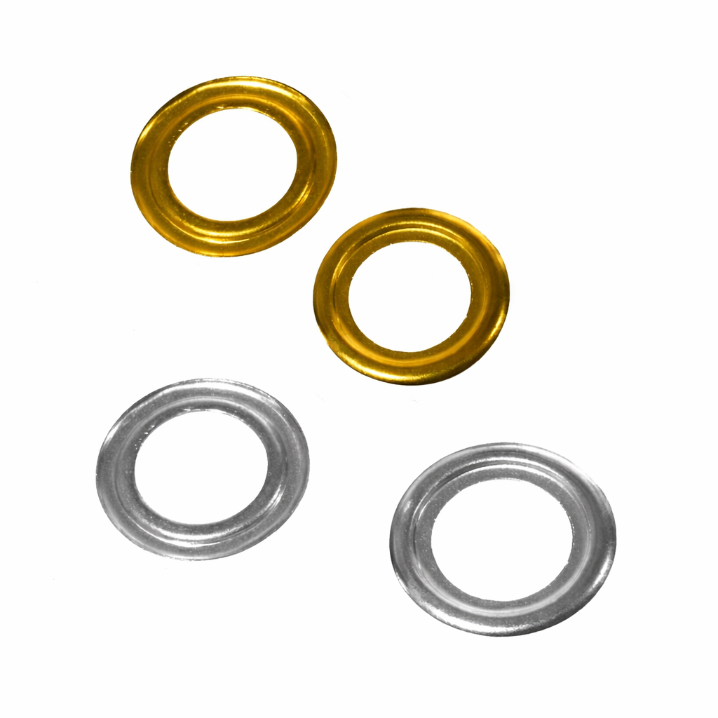 Rings for Eyelet Flat Washer – Brass & Nickel (7mm ID)