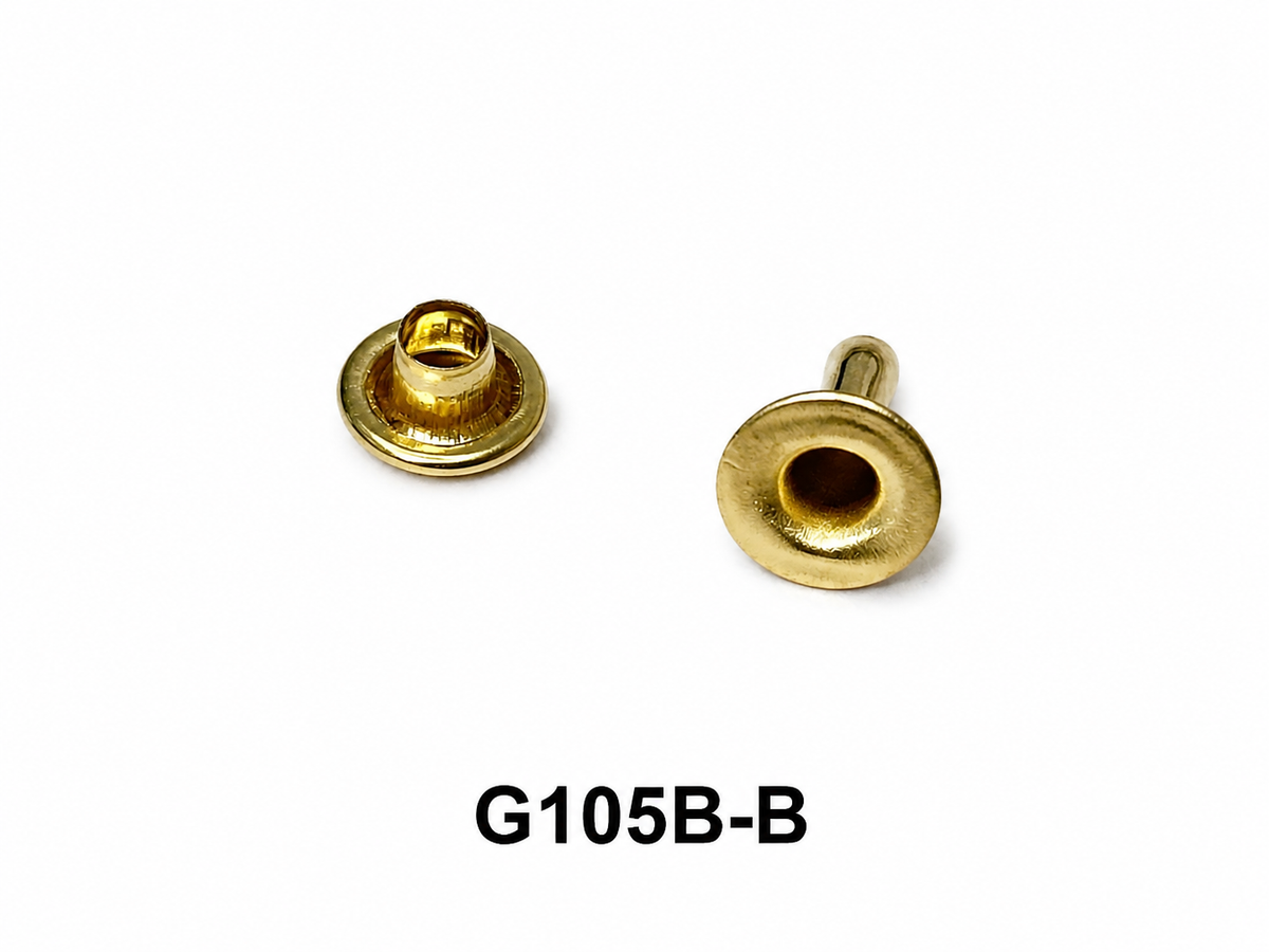 Single Domed Rivets – Brass, Nickel & Black | 5 Sizes