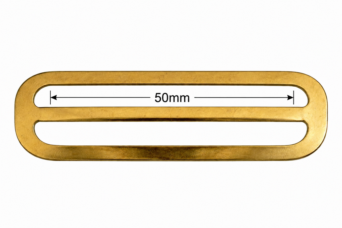 Electro Brassed Strap & Belt Slide – 25mm, 38mm & 50mm