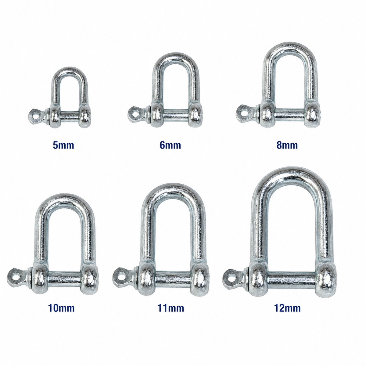 D Shackle – Galvanised Steel