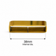 Solid Brass Flat Belt Loop | Dog Collar & Strap Keeper | 13mm–38mm
