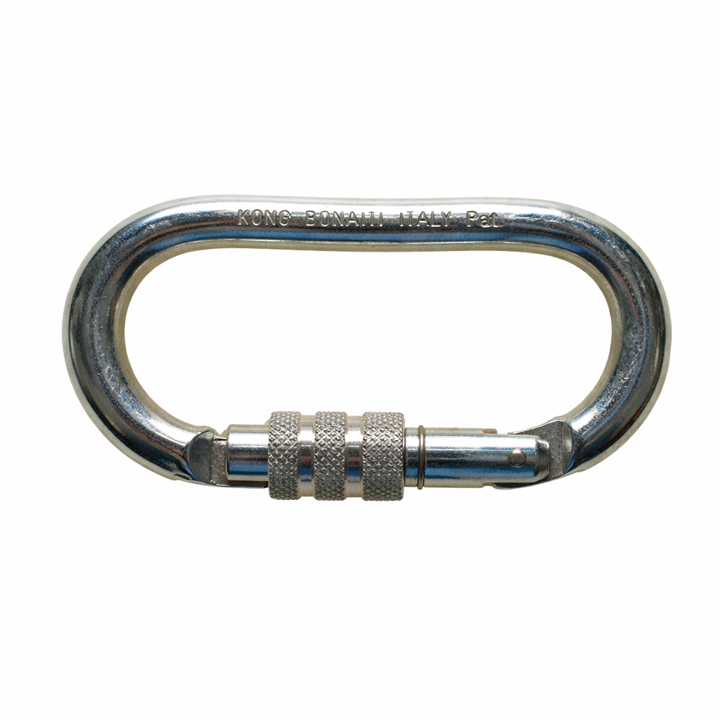 Heavy Duty Oval Carabiner Hook – Zinc Plated Steel | 105mm | Italian Made